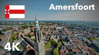 [4K] Fly over Amersfoort Drone - Onze Lieve Vrouwen Koppelpoort Mondriaan Eemplein