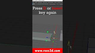 How to Move the Pivot Point in Maya 2023 #shorts #maya #rees3d