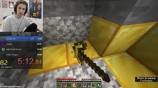 xQc proves u can't mine gold blocks with a gold pickaxe