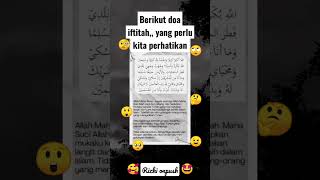 Berikut doa iftitah,, yang perlu kita perhatikan#shorts