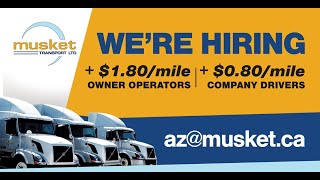 Musket's Hiring AZ Drivers