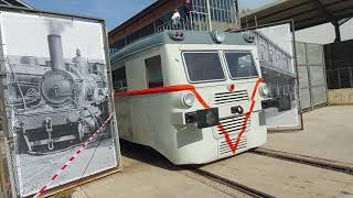 Automotor 9121 de la AREMAF llegando a la antigua estación de Delicias