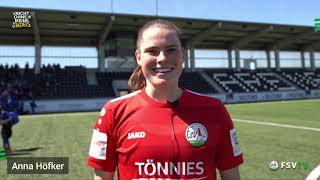 🎤 Anna Höfker zum 1:0 Heimsieg gegen den FC Bayern München II