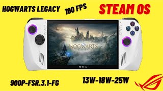 ASUS ROG ALLY STEAM OS | Hogwarts Legacy | Performans ve Batarya Testi