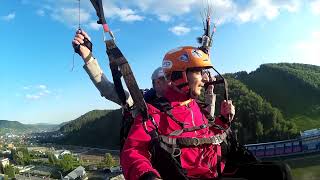 Тандемный полет с небольшой горы "Комсомольская"  / Tandem flight from a small mountain "Komsomol"