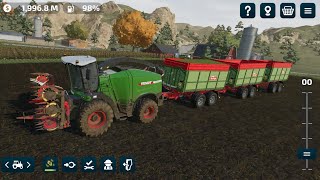 Best Gameplay Farming Simulator 23 Forage Corn Harvest Cutting Farm