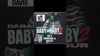 It’s 🆙 Q Dot Davis is Opening for DaBaby in Birmingham,AL at Iron City on Tuesday November 15th