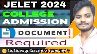 Jelet counselling 2024 documents । Jelet 2024 Domicile Certificate । Jelet Admission all Documents