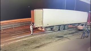 ⚡️The FSB published a video of the inspection of a truck that exploded on the Crimean bridge