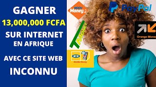 Gagner 13,000,000 FCFA sur internet avec ce site inconnu ( Argent Paypal )