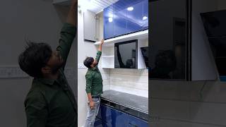 Acrylic sheets modular kitchen design ￼#modularkitchen #vishalfurniture #shortvideo