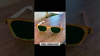 Laser Cut Wooden Sunglasses with Acrylic Lens (Gweike RF Laser)