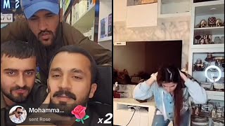 Rajab but live in TikTok// Pakistani most famous host sabeena with big match//😳😳😳#rajab #500ksnipe