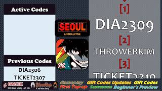 4th New Gift Code Update Seoul Apocalypse