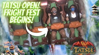 TATSU NOW OPEN! FRIGHT FEST OPENING DAY 2021! SUPERMAN FORWARDS! BIG Six Flags Magic Mountain Update