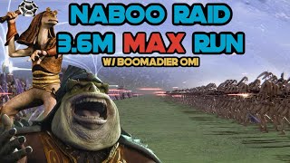 SWGOH - Naboo Raid - Gungans 3.6m MAX AUTO RUN!