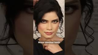 Nose contour hack||Party Makeup|bkmakeupstudio|#shorts #nosecontour