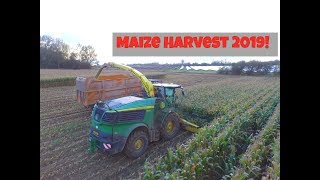 Maize Havest 2019 - John Deere 9600i - Manns Farms, Suffolk