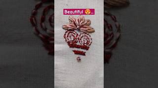 Beautiful embroidery pattern/hand embroidery #youtubeshorts