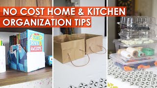 NO COST HOME & KITCHEN ORGANIZATION TIPS THAT MUST TRY | SMART RECYCLING STORAGE ORGANIZATION TIPS