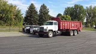 1996 Mack RD690S 600 w/ High Speed XHD-20 Manure Spreader Truck