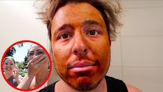 SELF TANNING PRANK ON BOYFRIEND!!