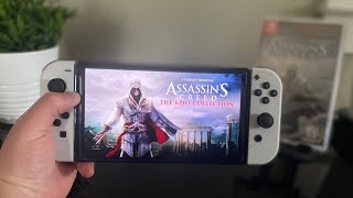 Assassin's Creed: The Ezio Collection Unboxing and Switch OLED Gameplay