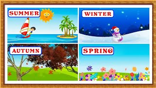 season name l मौसमों के नाम हिंदी और अंग्रेजी में l kids cartoon l educational videos