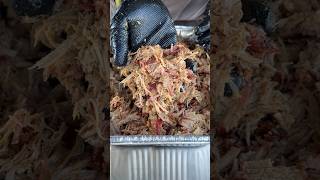 Shredding some Carolina pulled pork 🔥 #foodshorts #pulledpork