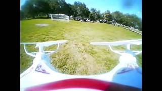 Syma X5C FPV test  flight using mini AIO FX797T mini camera