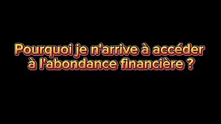 Argent, abondance financière