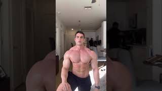 Muscle god Lucas Gianinni post workout cool down