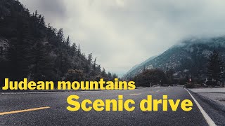 Beautiful scenic drive through the Judean mountains 360/VR