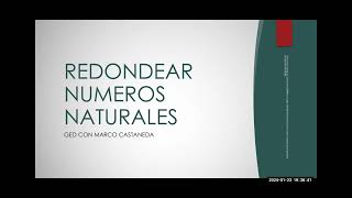 Redondear Números Naturales