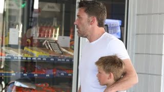 Samuel Affleck, 10, Debuts New Short Hair With Ben While J Lo Glows Leaving Studio