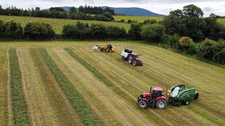 HOW TO MAKE TOP QUAILTY RED CLOVER SILAGE!! Second Cut Red Clover Bale Silage!! 16th Of July 2k24!!