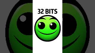 64 bits 32 bits 16 bits 8 bits 4 bits 2 bits 1 bit #shorts #geometrydash  #fireinthehole