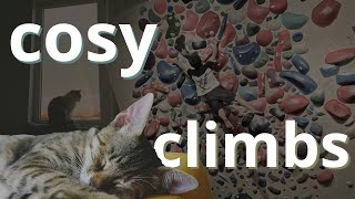 1 Hour of Indoor Climbing Serenity with Soft Rain & Distant Thunder 🌧️