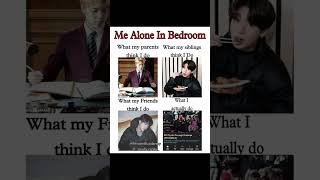 When I'm Alone At Home Bts Funny Memes #jhope #btsarmy #jimin #jungkook #rm #shortsfeed #btsv