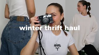 thrifting my dream winter wardrobe (try on haul)