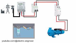 float switch connection modular contactor water pump