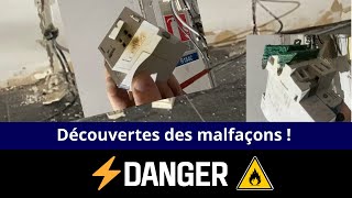 Ils ont évité le pire ?! 🔥Une installation électrique dangereuse ⚠️ #electricien #électricité