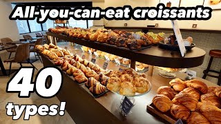 All-you-can-eat croissants with 40 varieties! at Osaka, Japan