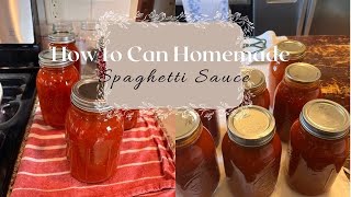 How to Can Spaghetti Sauce ~ Time-Saving Tip for Canning Pasta Sauce