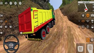 Dumper wala truck driving ! jungle off-road challenging driving!