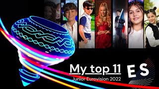 My top 11 in Junior Eurovision 2022 | NEW: 🇷🇸 🇦🇱 🇪🇸 🇬🇧 🇲🇰 🇫🇷 🇰🇿