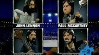 'celebrity death match', circa 1990s, with the beatles✨️(video excerpt)