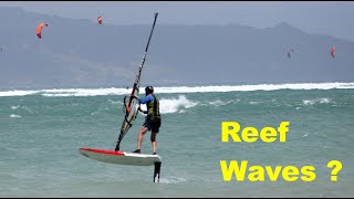 Is Reef Wave Foiling (Windfoiling) what you are doing? Trying to carve waves in Maui, Hawaii