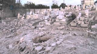 02 10 2015 Syria Russian air forces target a graveyard in Deir Assafer town