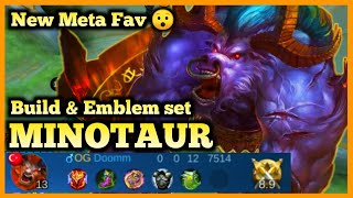 MINOTAUR BEST BUILD, MINOTAUR MOBILE LEGENDS, MINOTAUR GAMEPLAY, META TANK 2020 MLBB SEASON 18, MINO